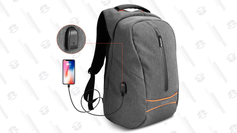 Sparin Anti-Theft Backpack With USB Passthrough | $28 | Amazon | Promo code SR46PFHT